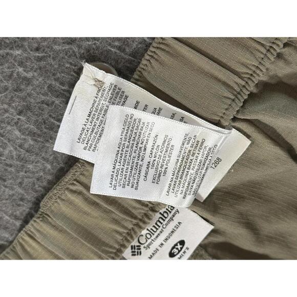 Columbia PFG Men's Light Khaki Convertible Cargo Pants Multiple Pockets Size 3XL - Picture 7 of 9